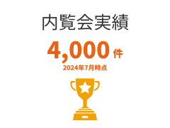内覧会実績件数 4,000件