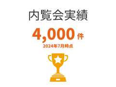 内覧会実績件数 2,400件